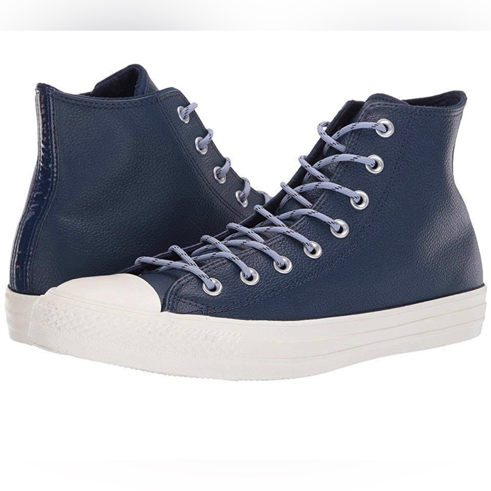 Converse CTAS Hi Limo Leather Navy/Indigo Fog 163338C Women’s 9.5 Men’s 7.5